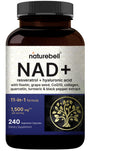 NatureBell NAD+ 1,500mg – 240 Veggie Capsules | 10-in-1 NMN Alternative