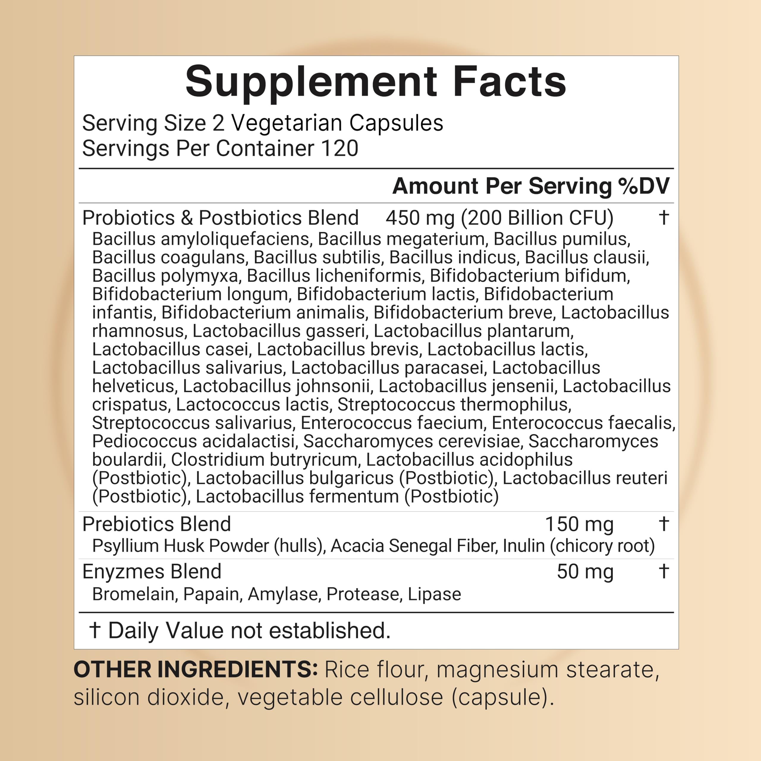 NatureBell Probiotic 200B CFU – 40 Strains | 240 Veggie Capsules