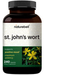 NatureBell St. John’s Wort 9,000mg | 240 Capsules | 15:1 Extract | Positive Mood Support | Non-GMO