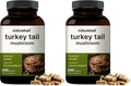 NatureBell Turkey Tail Mushroom Capsules – 15,000mg/Serving, 240 Count, 25:1 Extract (Pack of 2) | Immune & Brain Health