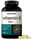 NatureBell Vitamin E Softgels 400 IU – 400 Count, Non-GMO