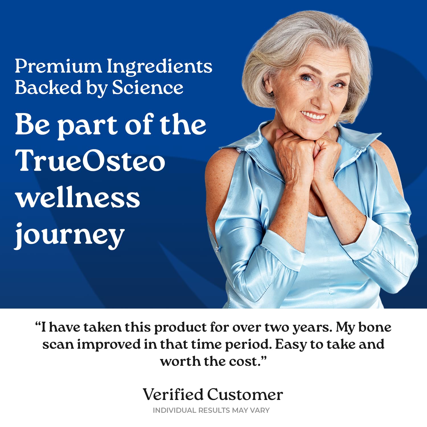 NatureCity True-Osteo Plant-Based Bone Support | AlgaeCal Calcium & Magnesium, D3, K2, Silicon | Gentle on Stomach