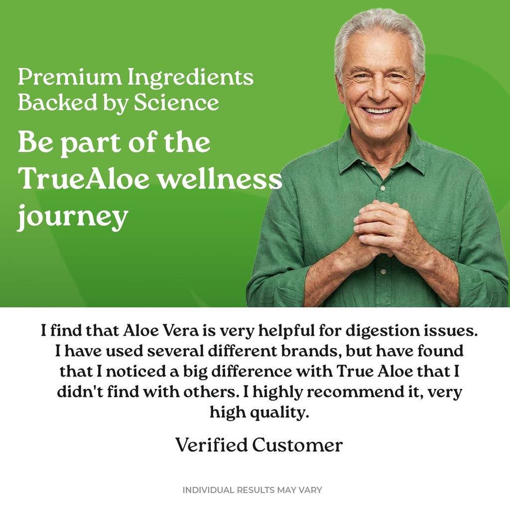 NatureCity True-Aloe 80,000mg Aloe Vera Gel — Organic Aloe, 720 Capsules