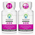 NatureGenX ADK Vitamin Supplement - Enhanced Bone Support (Gluten-Free, 120 Capsules Pack of 2)
