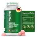 NaturElan Creatine Monohydrate Gummies – Sugar Free, No Gelatin, Vegan, Third-Party Tested | Pre-Workout & Recovery