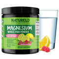 Naturelo Magnesium Powder – Whole Food Calm Magnesium with Quinoa, Cauliflower & Flaxseed (Raspberry Lemon, 85 Servings, 15oz)