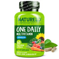 NATURELO Men's Multivitamin 50+ | One Daily Vitamin with Organic Whole Foods | Non-GMO, 60 Veg Capsules