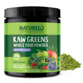 NATURELO Raw Greens Superfood Powder 240g – Mixed Berry | Energy, Immunity & Detox