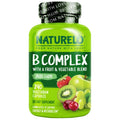 NATURELO Vitamin B Complex – 240 Vegan Capsules with CoQ10 | Methylated B Vitamins