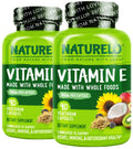 NATURELO Vitamin E 180 mg from Organic Whole Foods – Vegan, Non-GMO, Soy Free, 90 Capsules (Pack of 2)