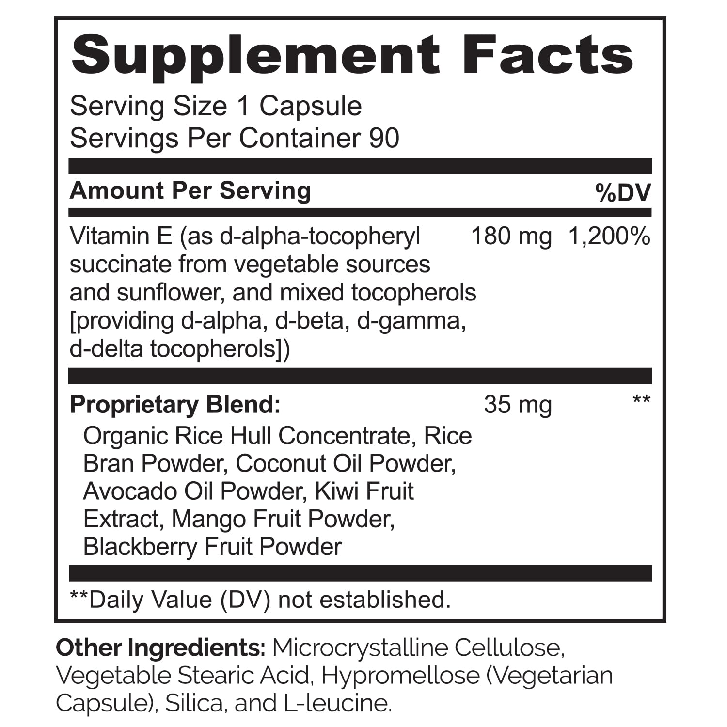 NATURELO Vitamin E 180 mg from Organic Whole Foods – Vegan, Non-GMO, Soy Free, 90 Capsules (Pack of 2)