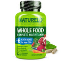 NATURELO Whole Food Multivitamin for Men 50+ – Plant-Based, 120 Capsules