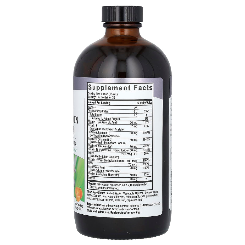 Nature's Answer Liquid Vitamin B-Complex – Energy & Nerve Support, Tangerine, 16oz