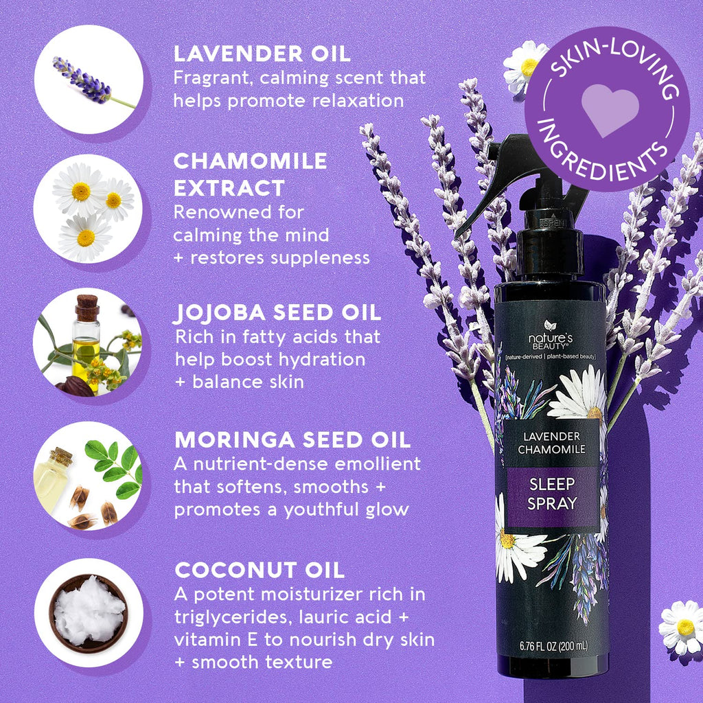 Nature's Beauty Lavender Chamomile Sleep Spray Multi-Pack – 2 Pack