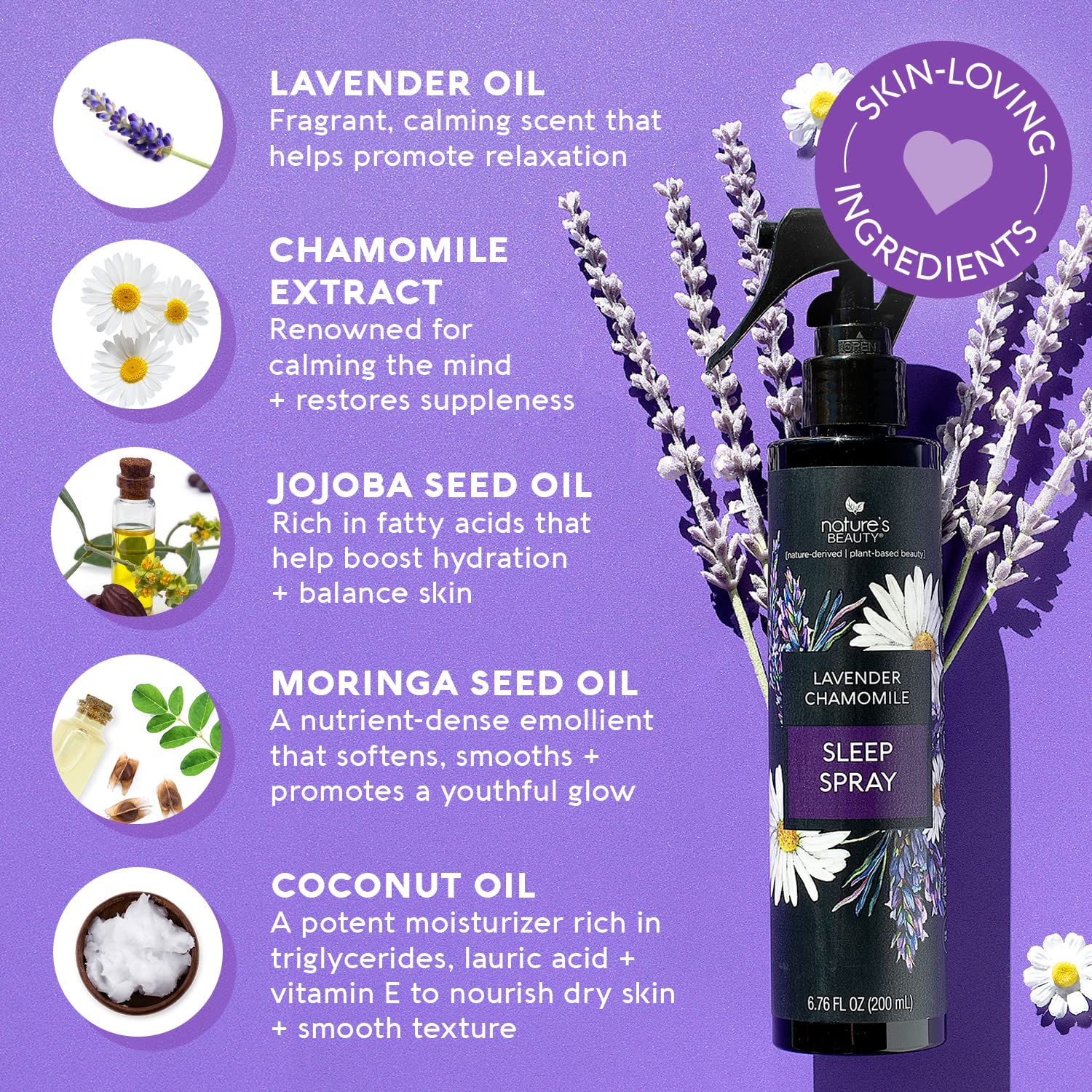 Nature's Beauty Lavender Chamomile Sleep Spray Multi-Pack – 2 Pack