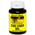 Nature's Blend Cod Liver Oil 100 Softgels | American Made