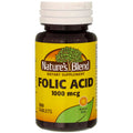 Nature's Blend Folic Acid 1000mcg Tablets – 100 Count (2 Pack)