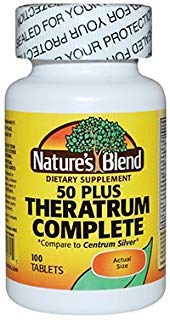 Nature's Blend Theratrum Complete 50 Plus – 100 Tablets with Lutein & Lycopene