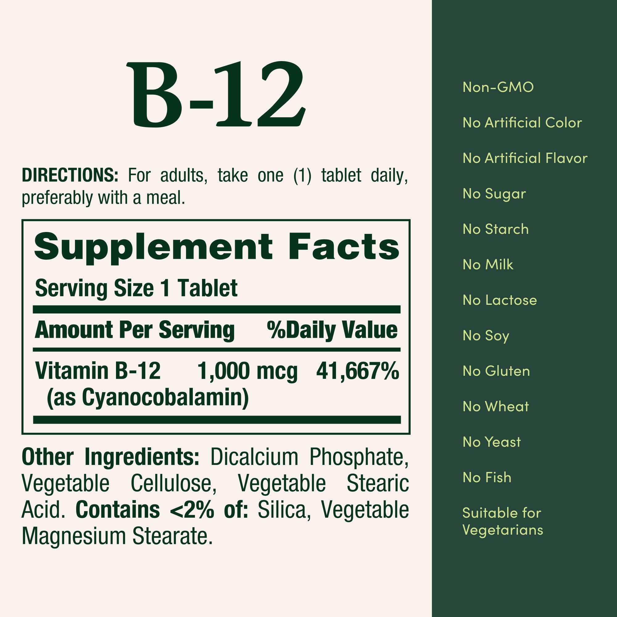 Nature's Bounty Vitamin B12 1000 mcg – Supports Energy Metabolism, 200 Count