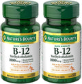Natures Bounty Methylcobalamin B12 Microlozenge Tablets 1000 mcg — 120 Count (2 x 60 Count) Pack