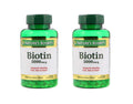 Set of 2 Nature's Bounty Biotin 5000 mcg Softgels – 300 Softgels Total