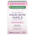 Nature's Bounty Biotin 5000 mcg Hair Skin Nails - 2x 250 Softgels Extra Strength
