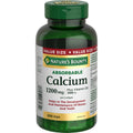 Nature's Bounty Absorbable Calcium 1200mg + Vitamin D3 1000IU – 200 Count | Gluten-Free