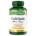 Nature's Bounty Calcium Carbonate + Vitamin D3 - Bone & Immune Support, 600mg Ca, 800IU D3, 250 Tablets