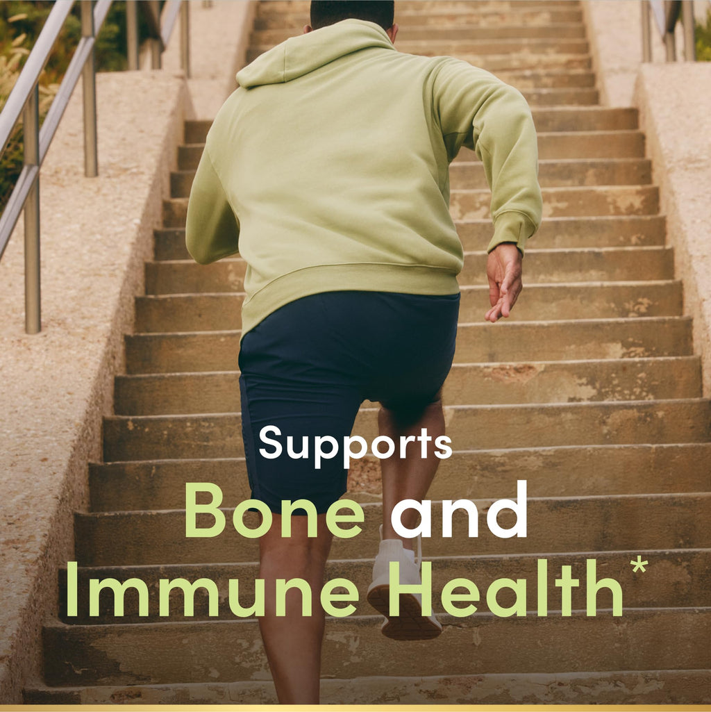 Nature's Bounty Calcium Carbonate + Vitamin D3 - Bone & Immune Support, 600mg Ca, 800IU D3, 250 Tablets