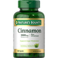 Nature's Bounty Cinnamon 2000 mg Plus Chromium – Sugar Metabolism Support, 60 Capsules