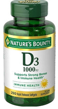 Nature's Bounty Vitamin D3 1000 IU Rapid Release Softgels - 250 ea (Pack of 2)