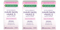 Nature's Bounty Extra Strength Hair Skin Nails, 150 Count, Pack of 3