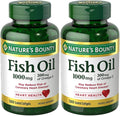 Nature's Bounty Fish Oil Odorless 1000 mg - 240 Softgels (2 x 120 Count Bottles)