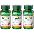 Nature's Bounty Garlic 2000mg Tablets - 120 ea (Pack of 3)