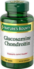 Nature's Bounty Glucosamine Chondroitin Pills – Joint Health, 110 Capsules