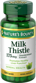 Nature's Bounty Milk Thistle 175 mg - Liver Health Support, 100 Softgels