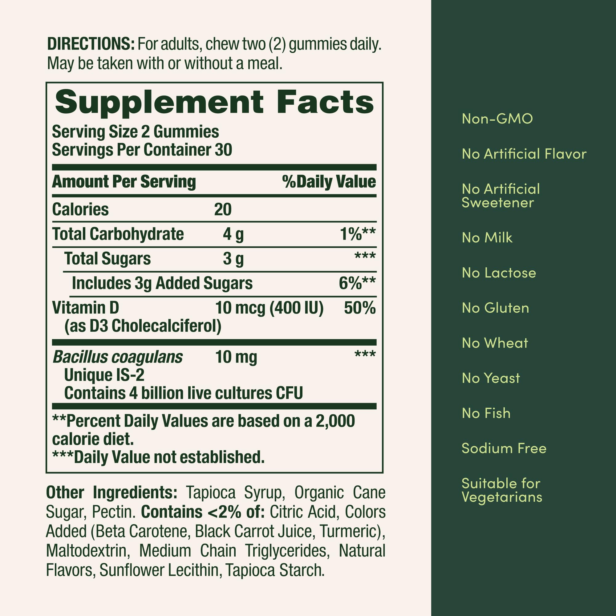 Nature's Bounty Probiotic Gummies - Immune Support & Digestive Health, Pineapple/Raspberry/Orange, 60 Count