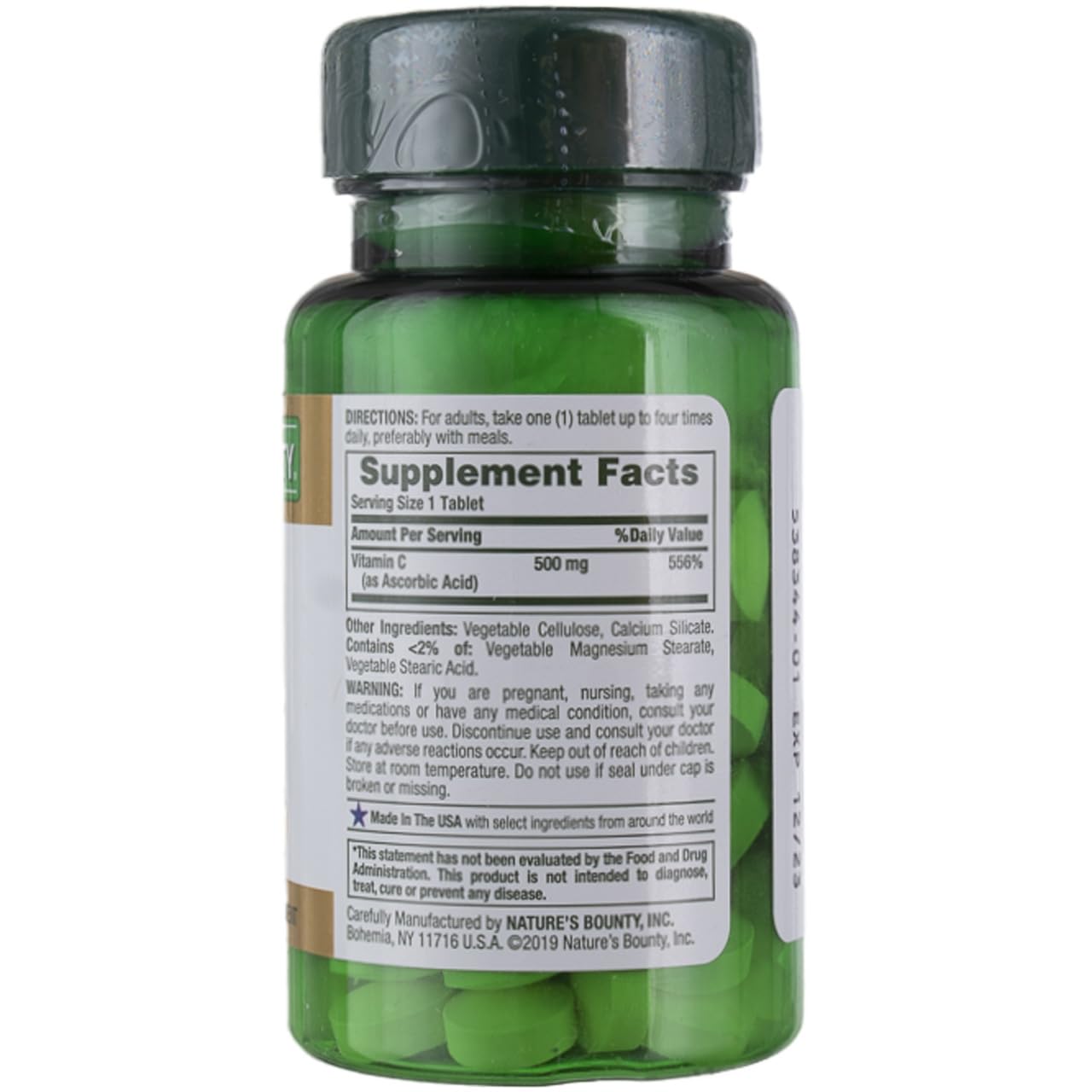 Nature's Bounty Vitamin C 500mg - 100 Tablets | Vitamin C Supplement | Health & Personal Care