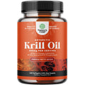 Natures Craft Antarctic Krill Oil 500mg Softgels – EPA DHA & Astaxanthin | 240 Count | 3rd Party Lab Tested