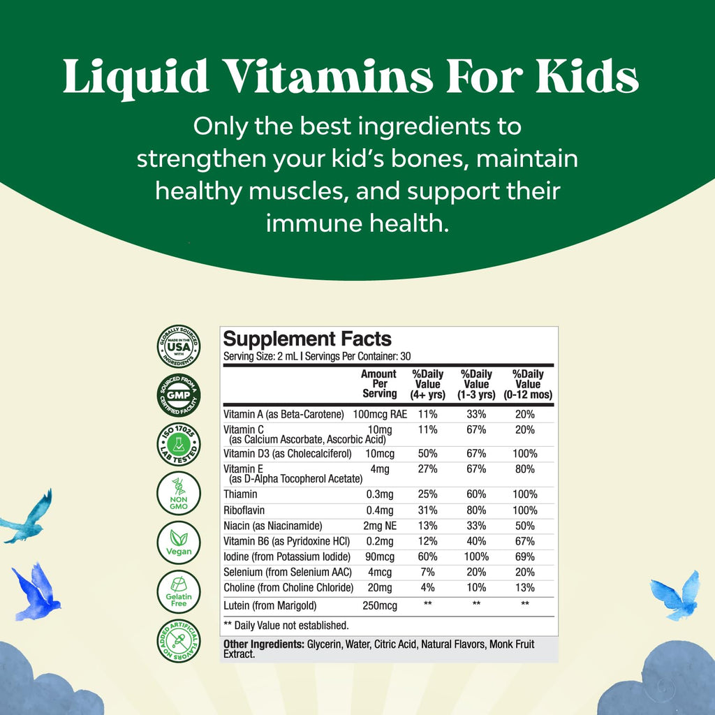 Natures Craft Liquid Multivitamin for Kids Immunity Support - 3 Pack