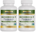 Nature's Lab Mushroom 7 Organic Blend – Immune Support, Cell Function & Endurance (90 Capsules) Pack of 2