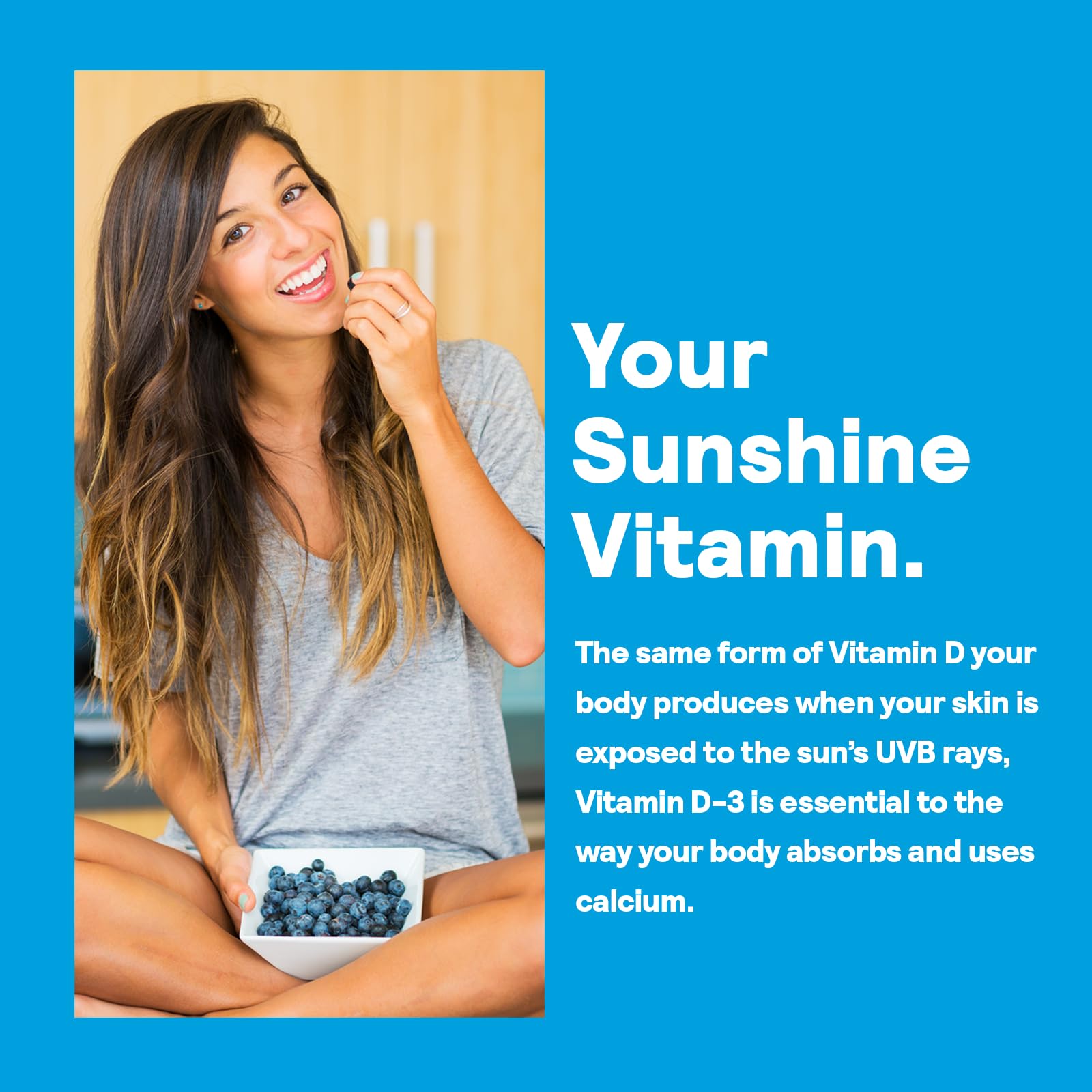 Nature's Life Vitamin D3 2000 IU – Bone Health & Immune Support (120 Servings)