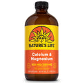 Nature's Life Liquid Calcium Magnesium + Vitamin D3 | 600mg Calcium, 300mg Magnesium, 1000 IU Vitamin D3 | 16 oz