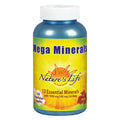 Nature's Life Mega Minerals Complex | Complete Multi Mineral + Vitamin D3 | 250 Vegetarian Capsules