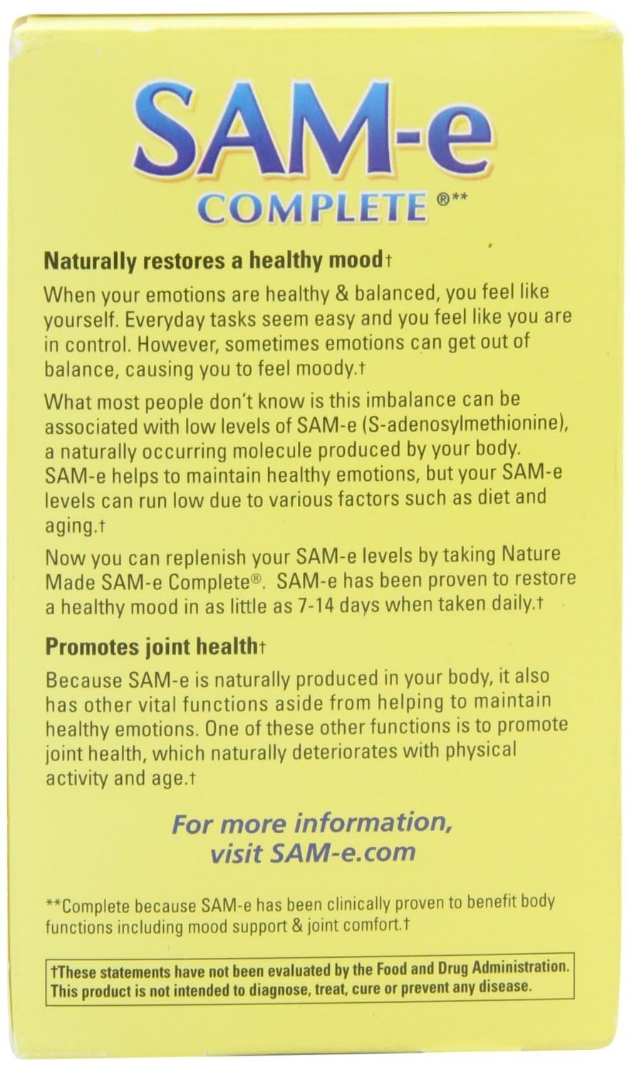 Nature's Made Sam-e Complete 400 mg 2-Pack – Mood & Joint Support