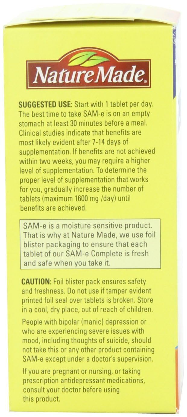Nature's Made Sam-e Complete 400 mg 2-Pack – Mood & Joint Support