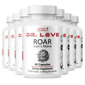 Nature’s NutriWave Dr. Love Roar Lion’s Mane Mushroom Supplement – Plant-Based Formula with Cordyceps, Reishi & Shiitake | Vegan, Gluten-Free, GMP Certified, Made in USA – 60 Capsules