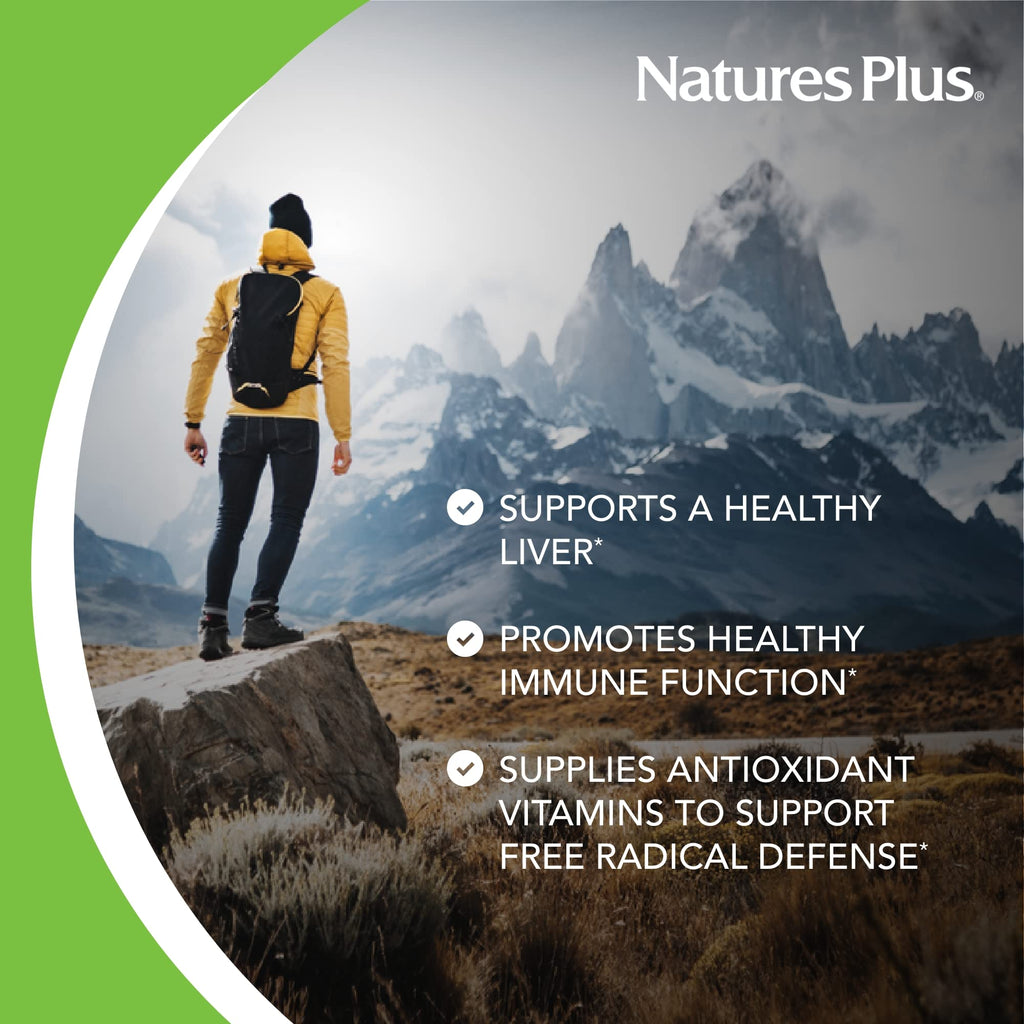 Natures Plus AgeLoss Liver Support - 90 Capsules | Artichoke, Milk Thistle & Choline