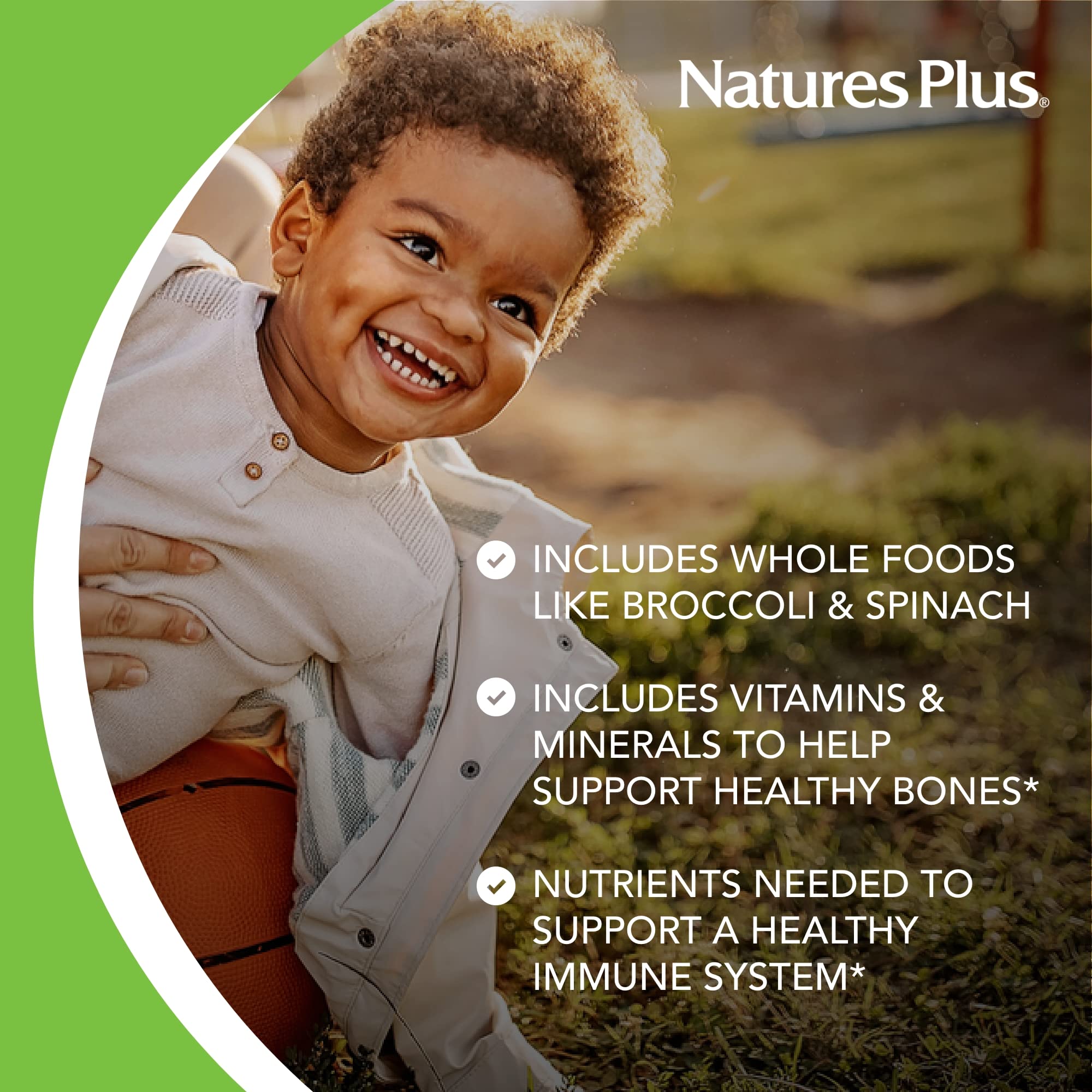 Nature's Plus Animal Parade Cherry Multivitamin for Kids – 180 Animal-Shaped Chewables, 90 Servings