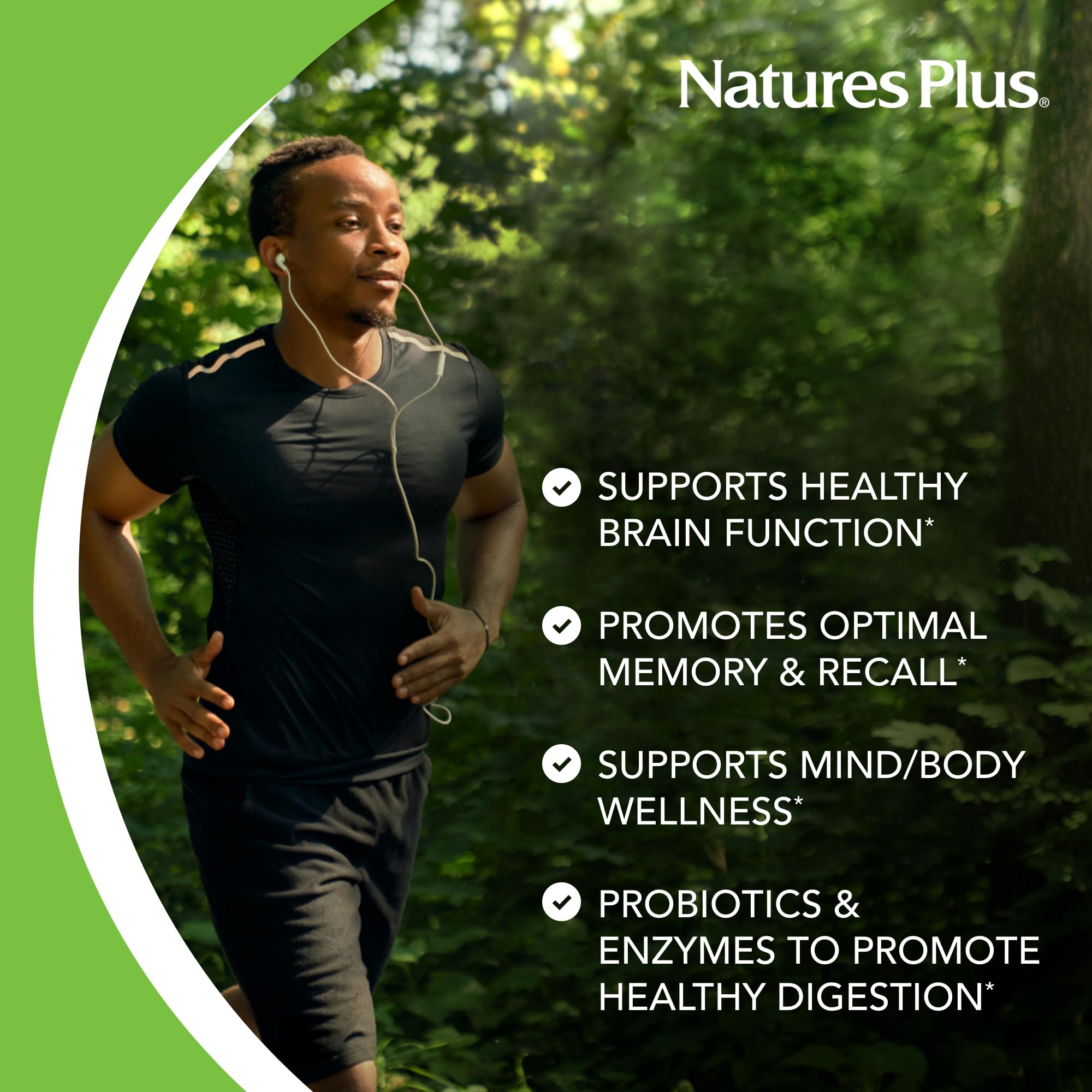 Nature's Plus BrainCeutix Multivitamin Capsules – 90 Capsules (30 Servings) – Supports Cognition, Focus & Memory – Vegan, Gluten Free, Non-GMO